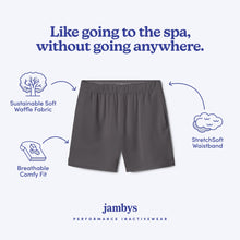 Modal Waffle Spa Short | Gray/Black