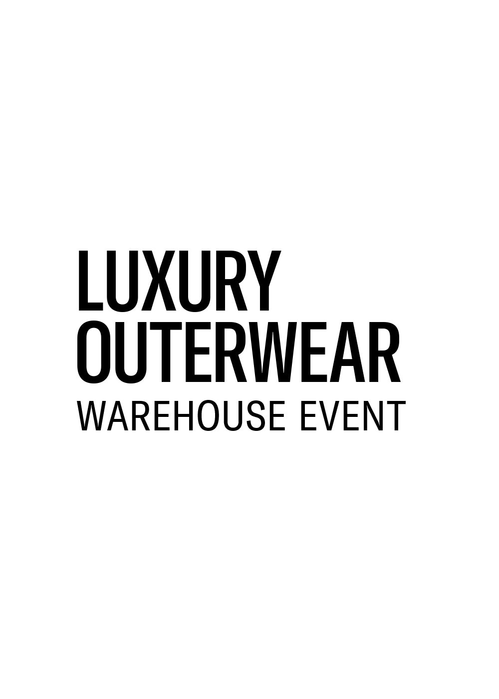 [IC] Luxury Outerwear Warehouse Event Line Pass, Chicago