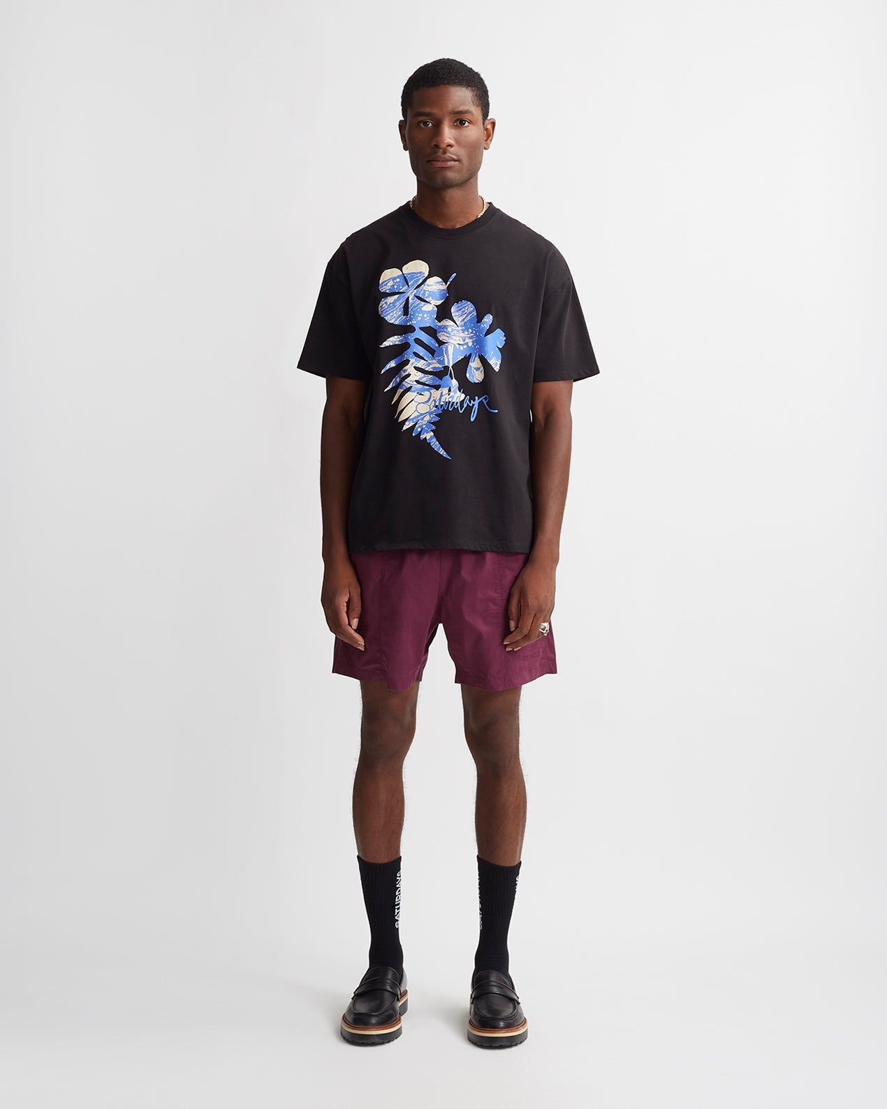 Grape Wine | Mario Vintage Wash Short