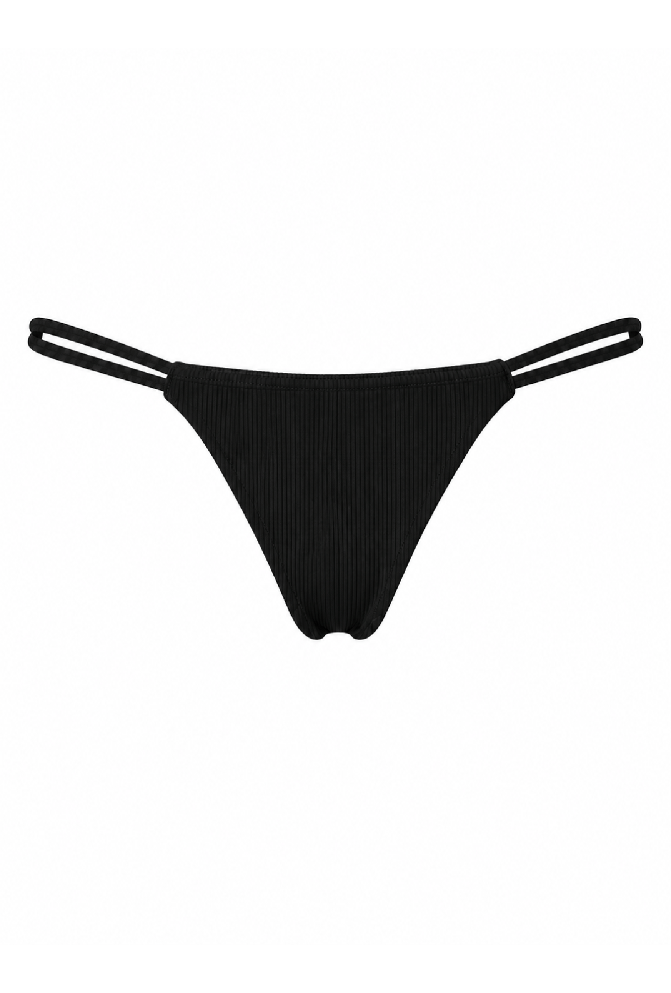 The Zoe Bottom | Black Rib