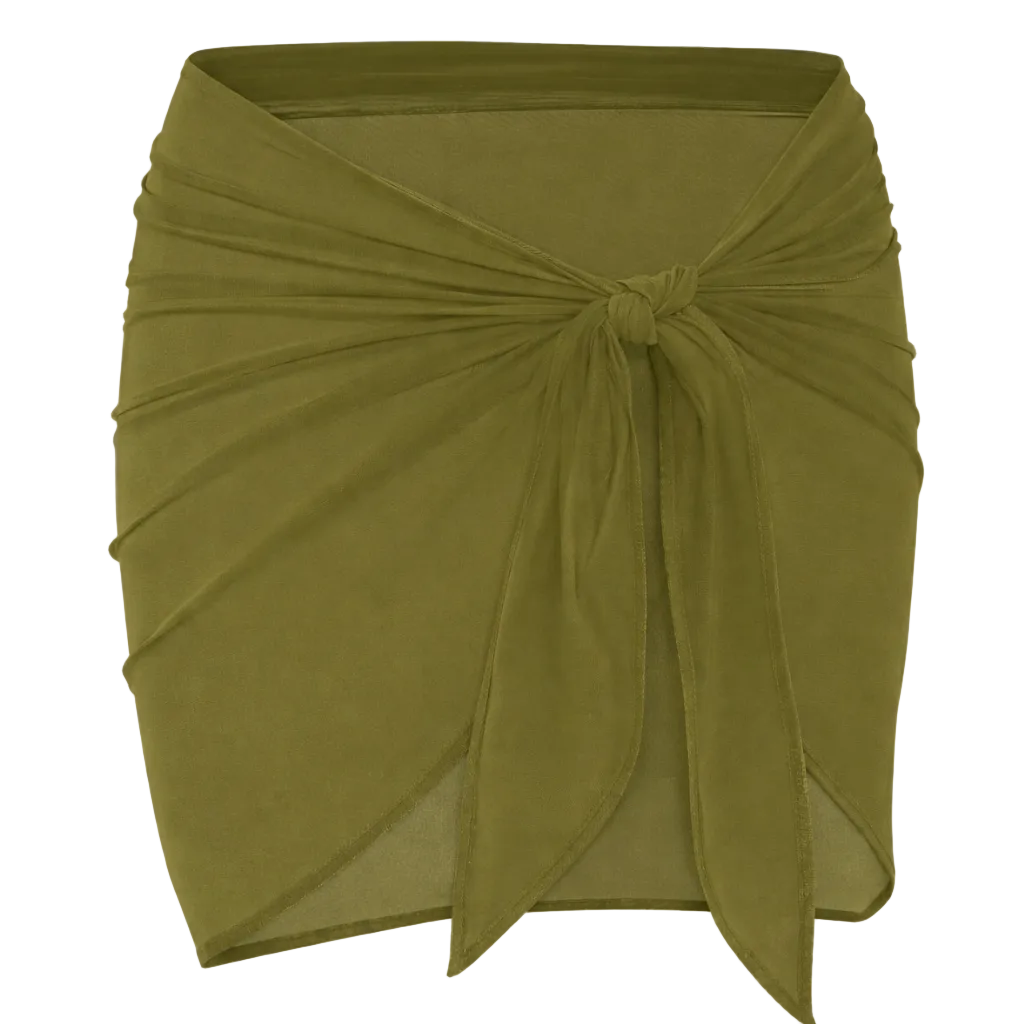 Nyla Pareo Skirt | Sage Matte