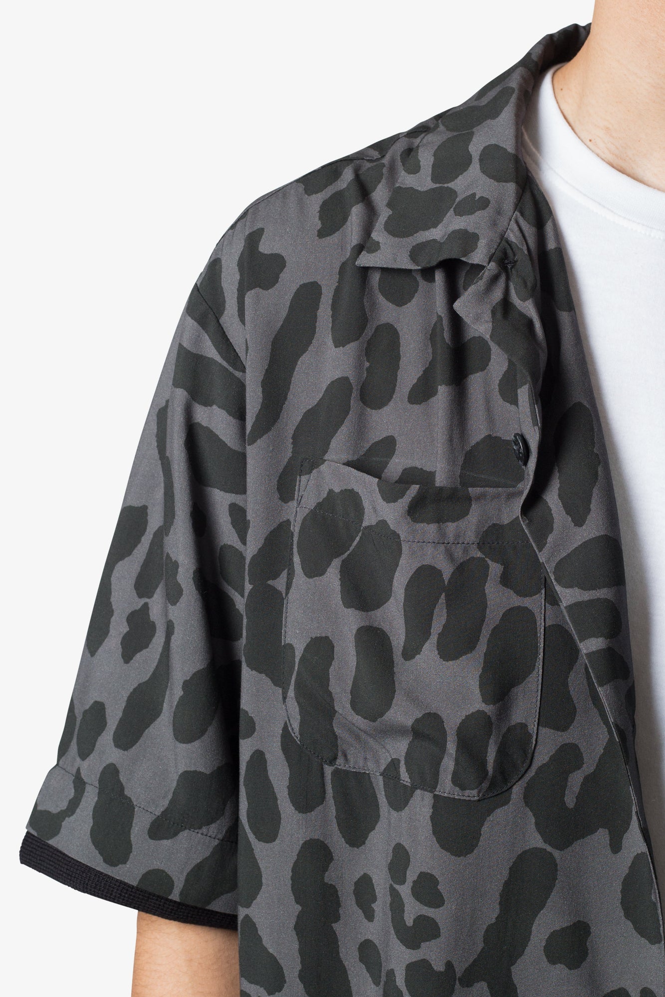 Cheetah Cargo Shirt | Black x Grey