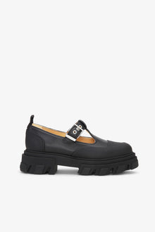 Cleated Mary Jane Shoes | Black