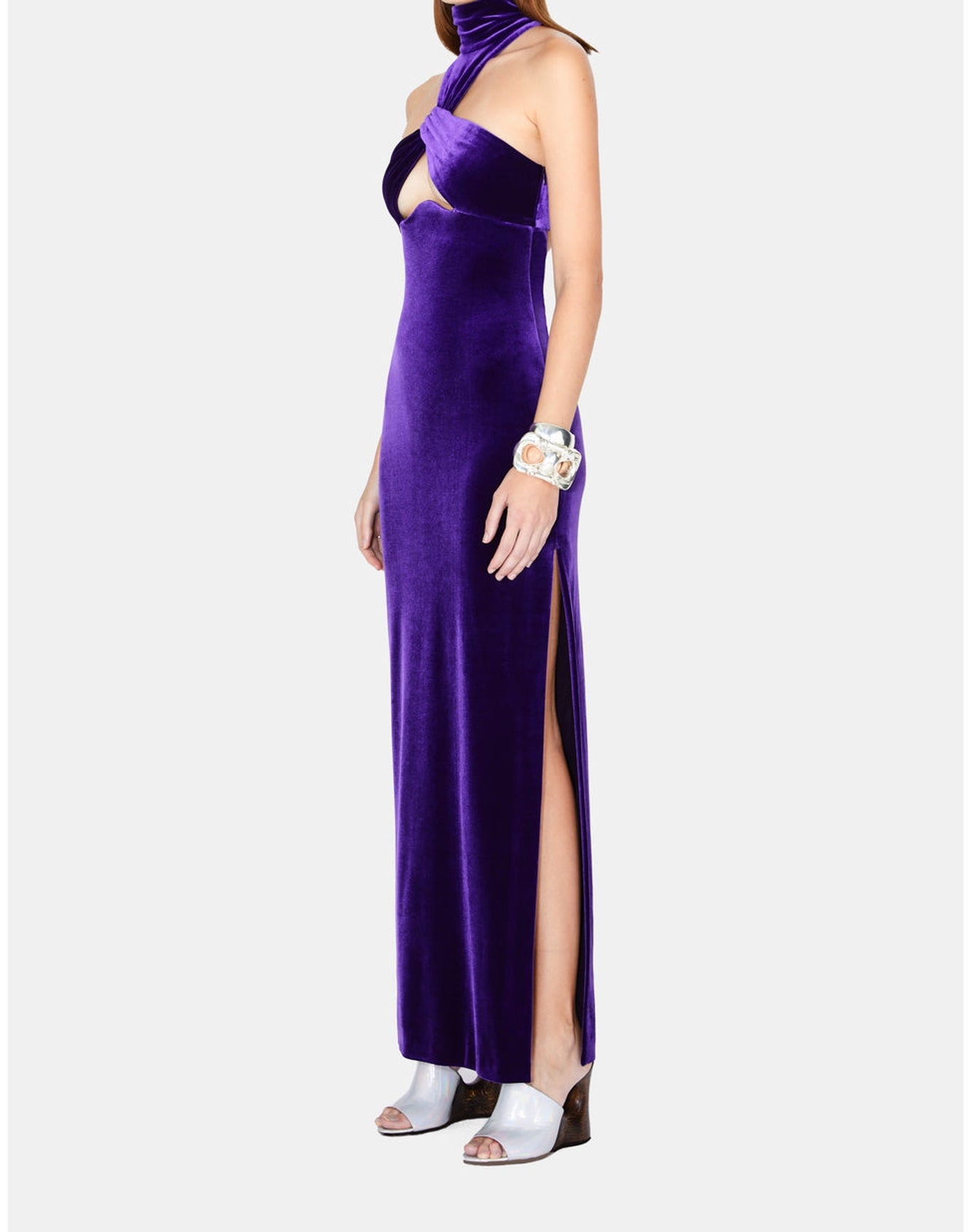 Cleveland Velvet Dress | Purple