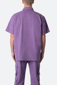 Collared Cargo S x S Shirt | Purple