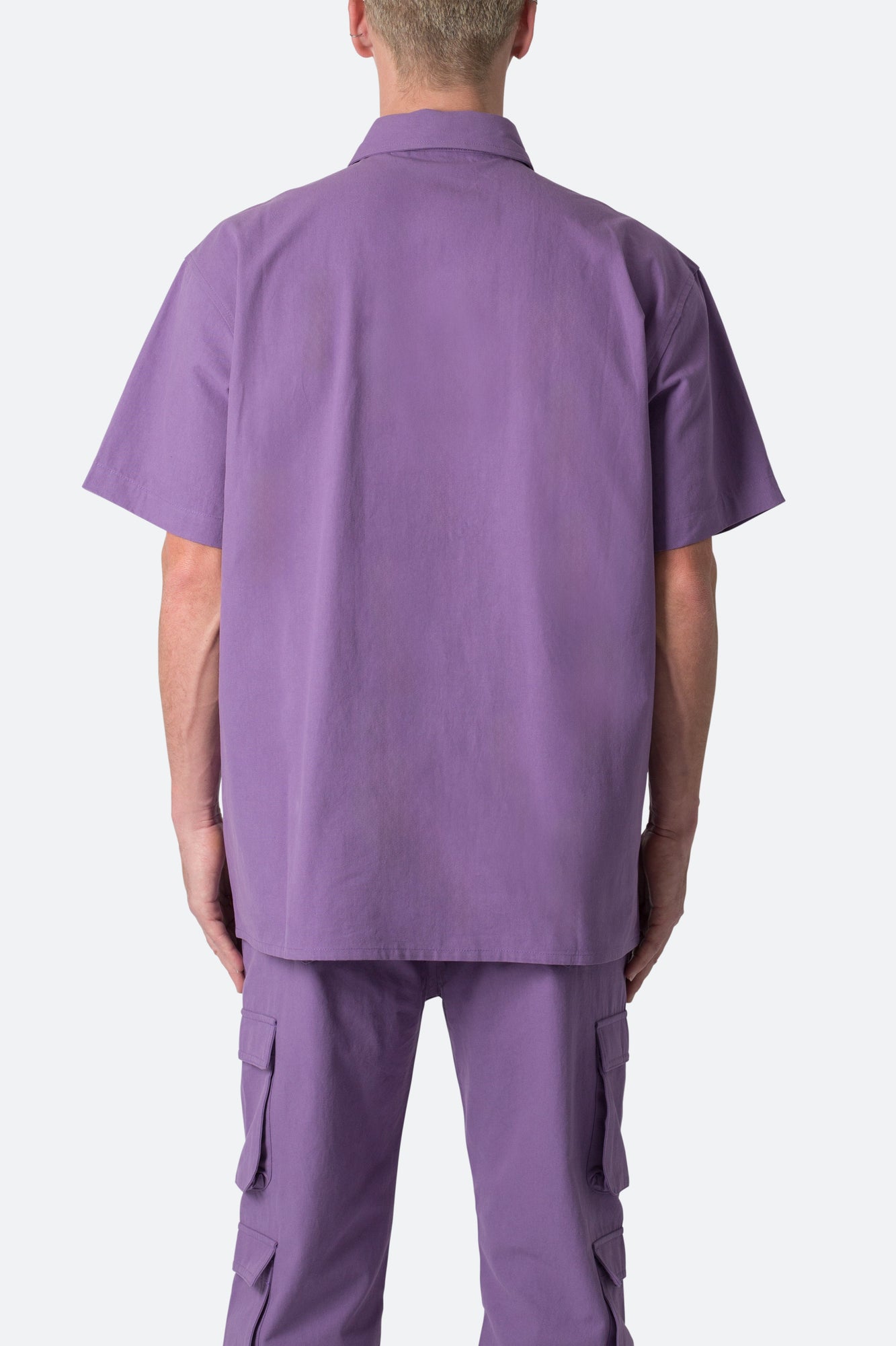 Collared Cargo S x S Shirt | Purple