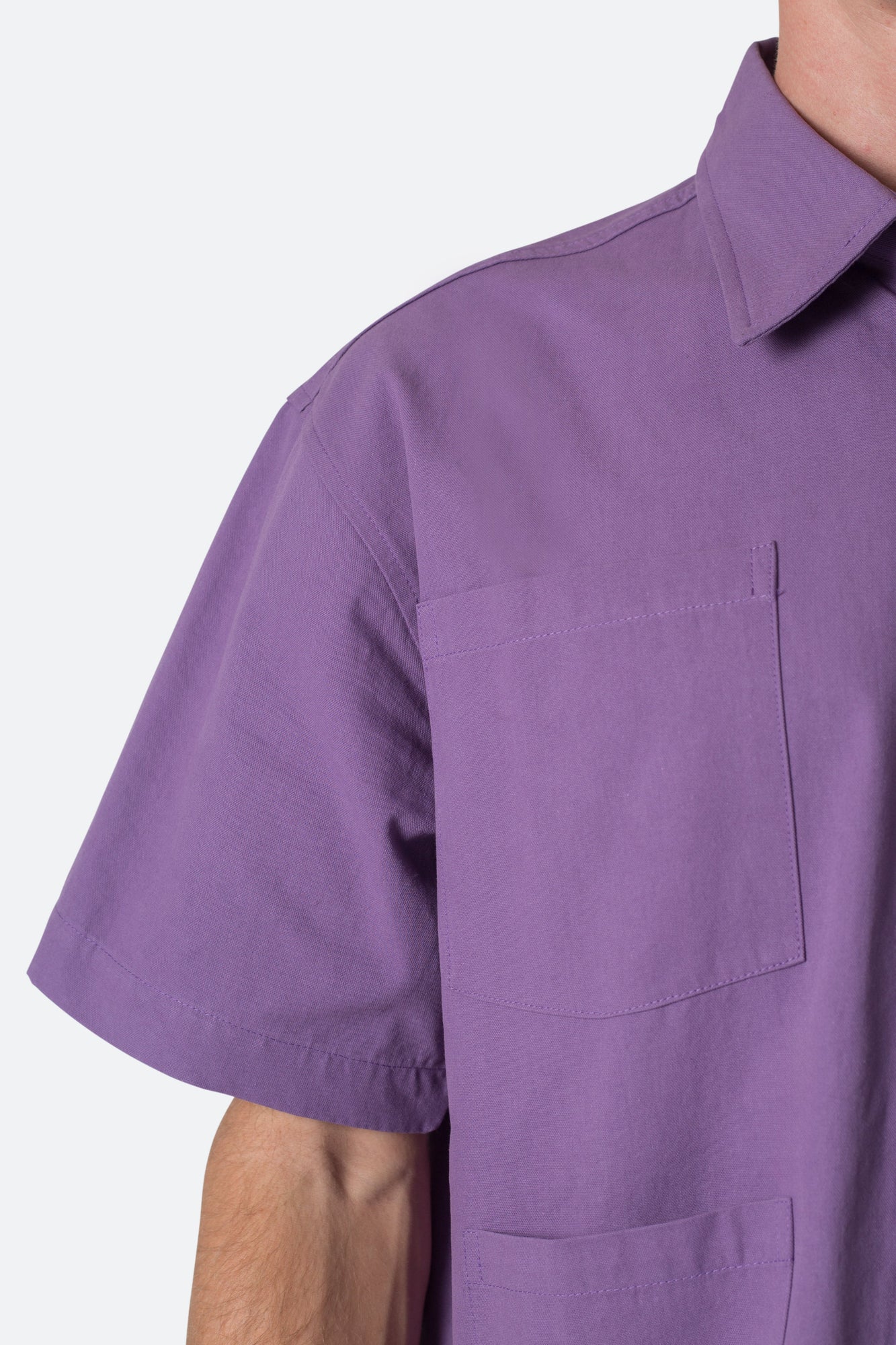 Collared Cargo S x S Shirt | Purple