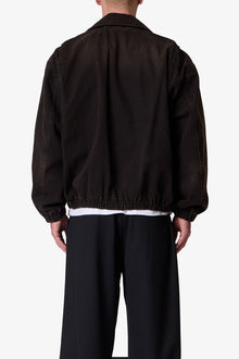 Collared Cinch jacket | Washed Black