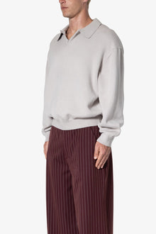 Collared Sweater | Light Grey