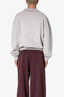Collared Sweater | Light Grey