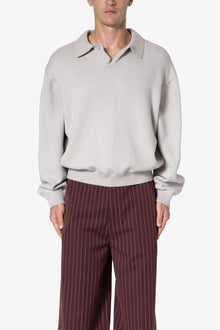 Collared Sweater | Light Grey