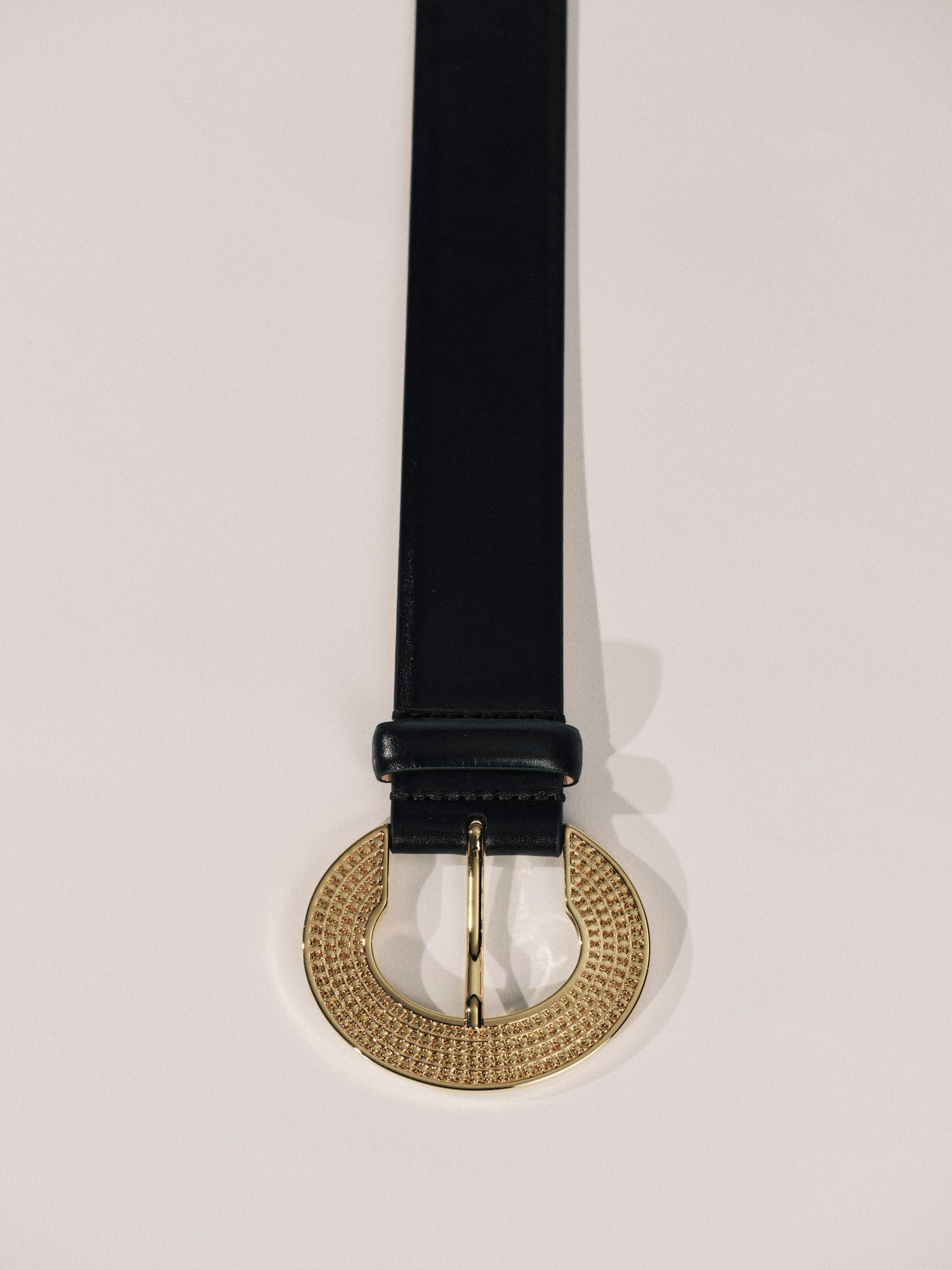 Sira Belt Belt | Black & 24K Gold