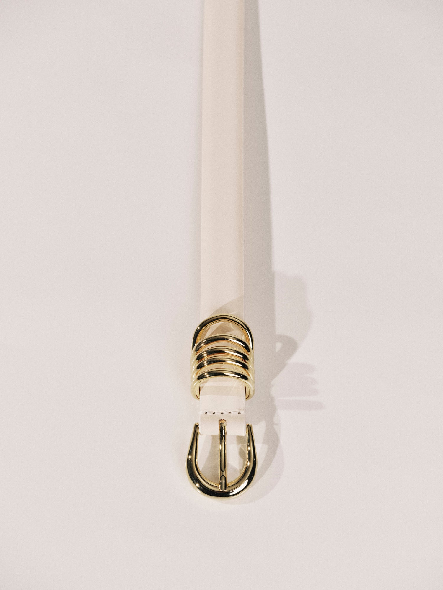 Mini Hollyhock Belt | Ivory & 24K Gold