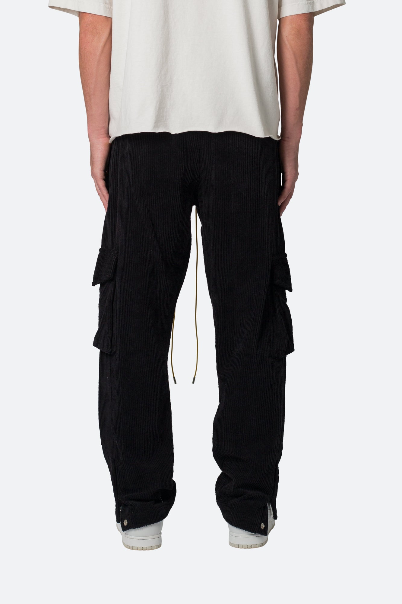 Corduroy Snap II Cargo Pants | Black