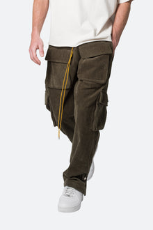 Corduroy Snap II Cargo Pants | Olive