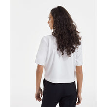 Cotton T-Shirt W/ Matchstick Embroidery | Women | White