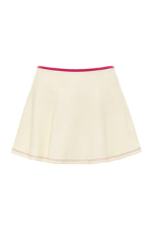 Ballet Skirt | Cream Raspberry Binded