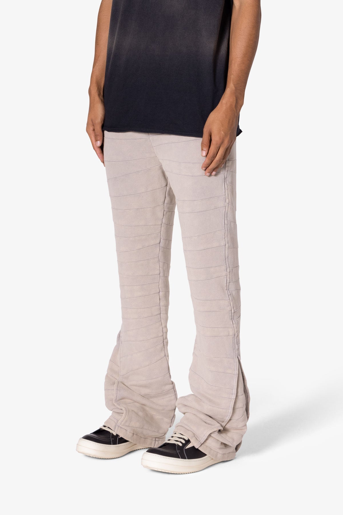 Crease Panel Sweatpants | Grey