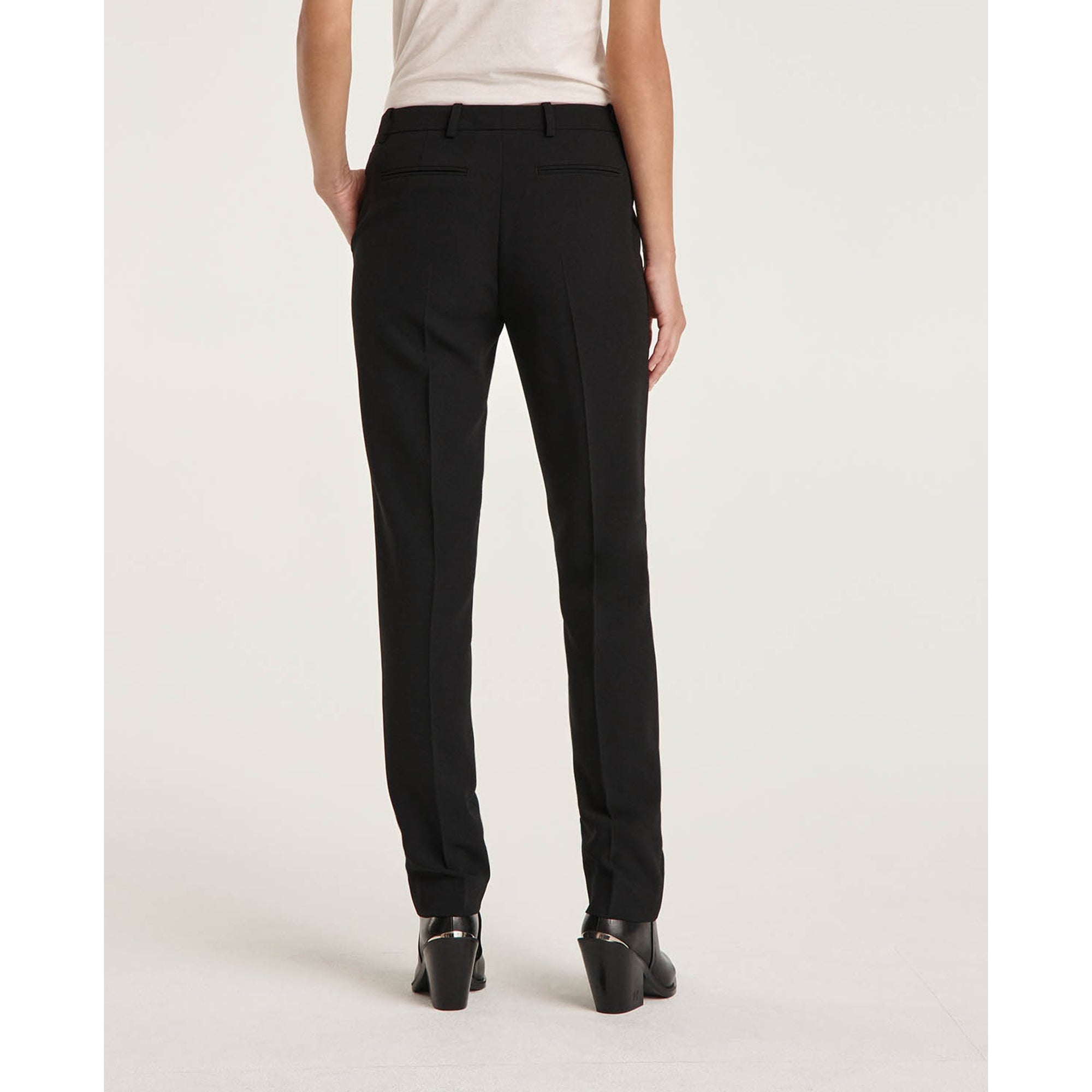 Crepe Suit Pants | Women | Black