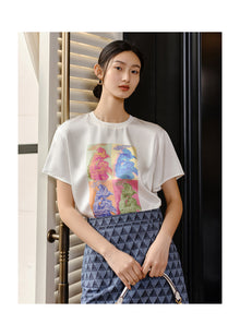 Crepe T-shirt | White