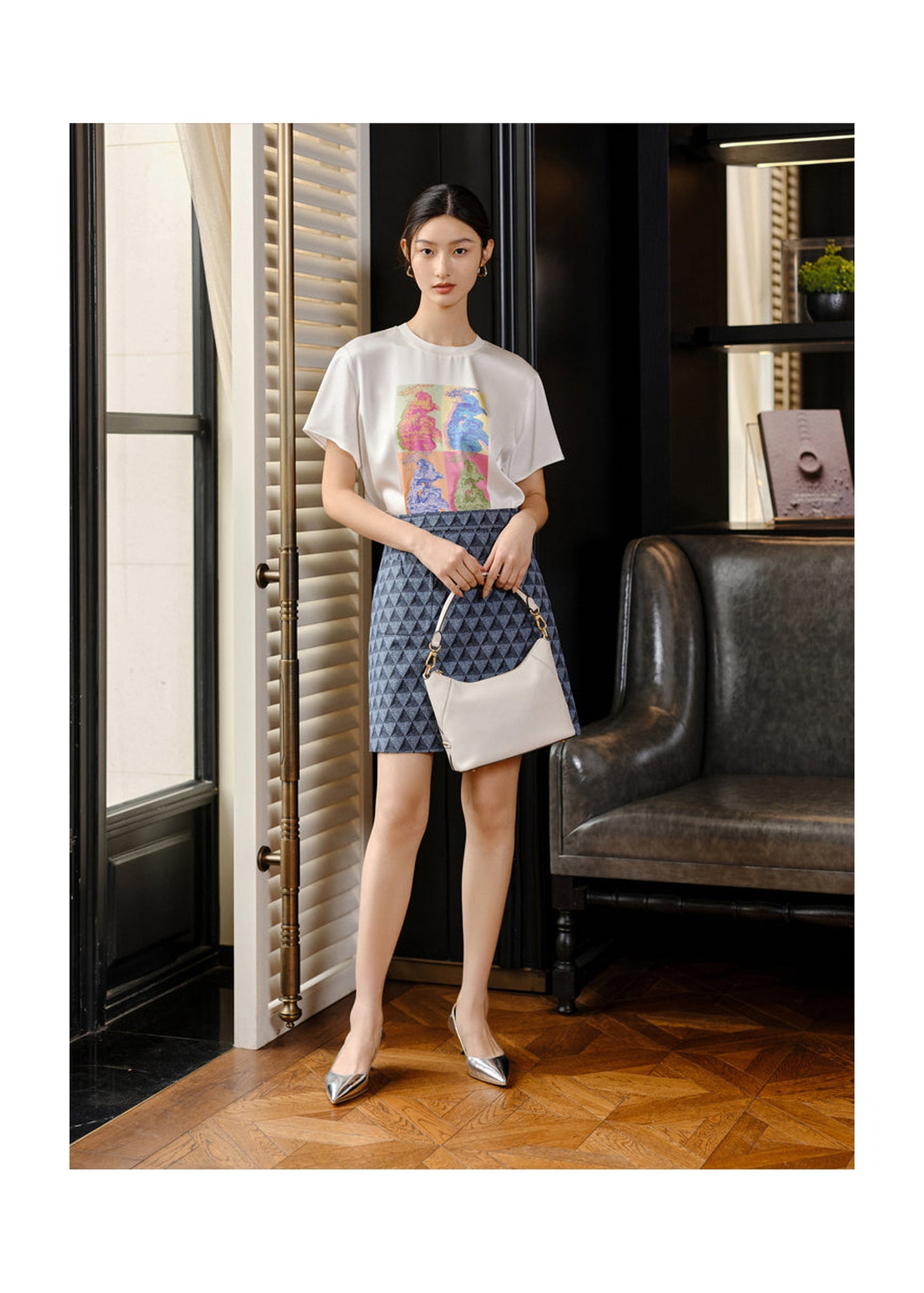 Crepe T-shirt | White