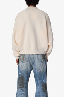 Crew V Neck Sweater | Cream