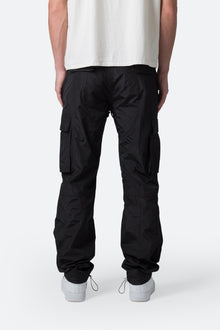 Crinkle Cargo Pants | Black