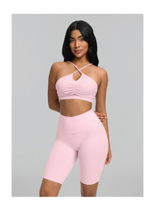 Criss-Cross Bra Top | Ballet Pink