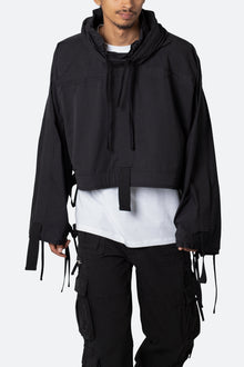 Cropped Strappy Jacket | Black