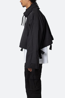 Cropped Strappy Jacket | Black