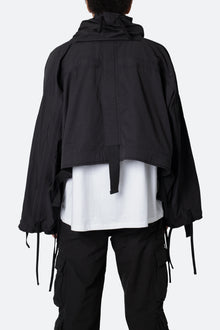 Cropped Strappy Jacket | Black