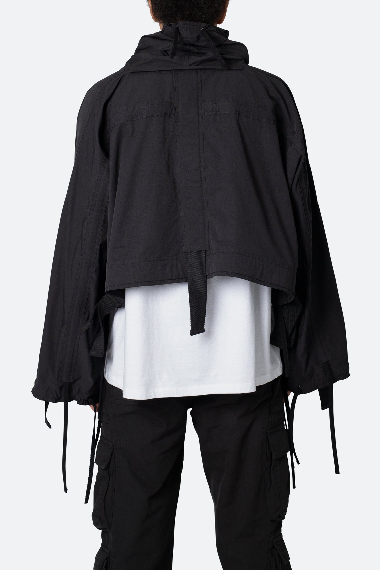 Cropped Strappy Jacket | Black