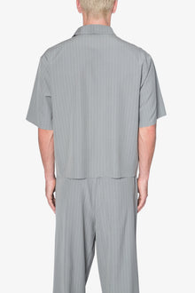 Cropped Woven Shirt | Grey