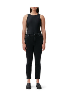 Cropped Jeans | Washed Black/Black