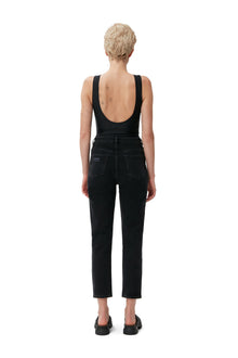 Cropped Jeans | Washed Black/Black