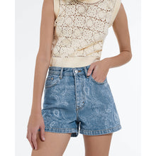 Cropped Shorts | Women | Blue Denim