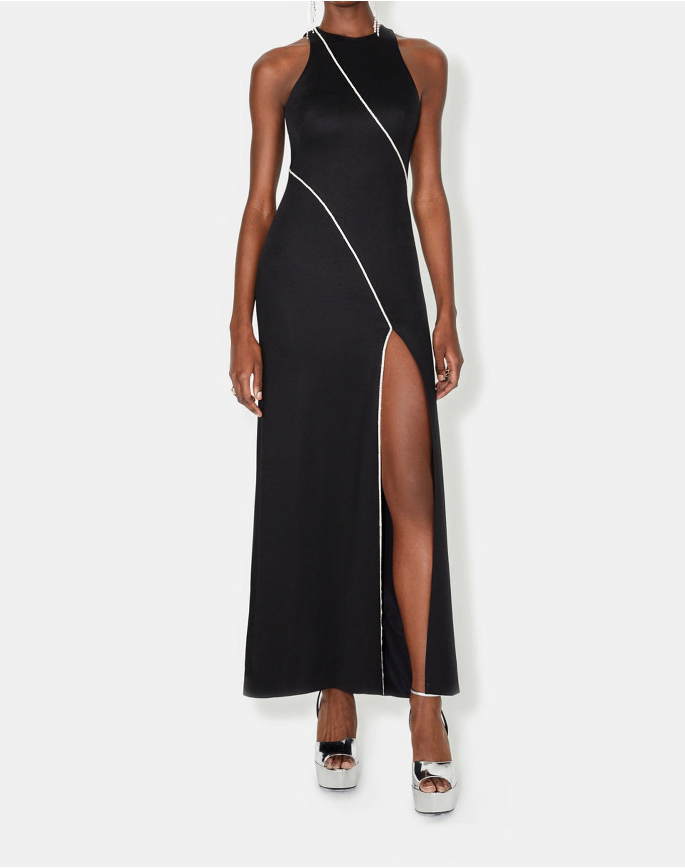 Crystal Cord Gown | Black