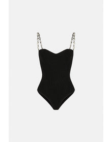 Crystal Wave Bodysuit | Black