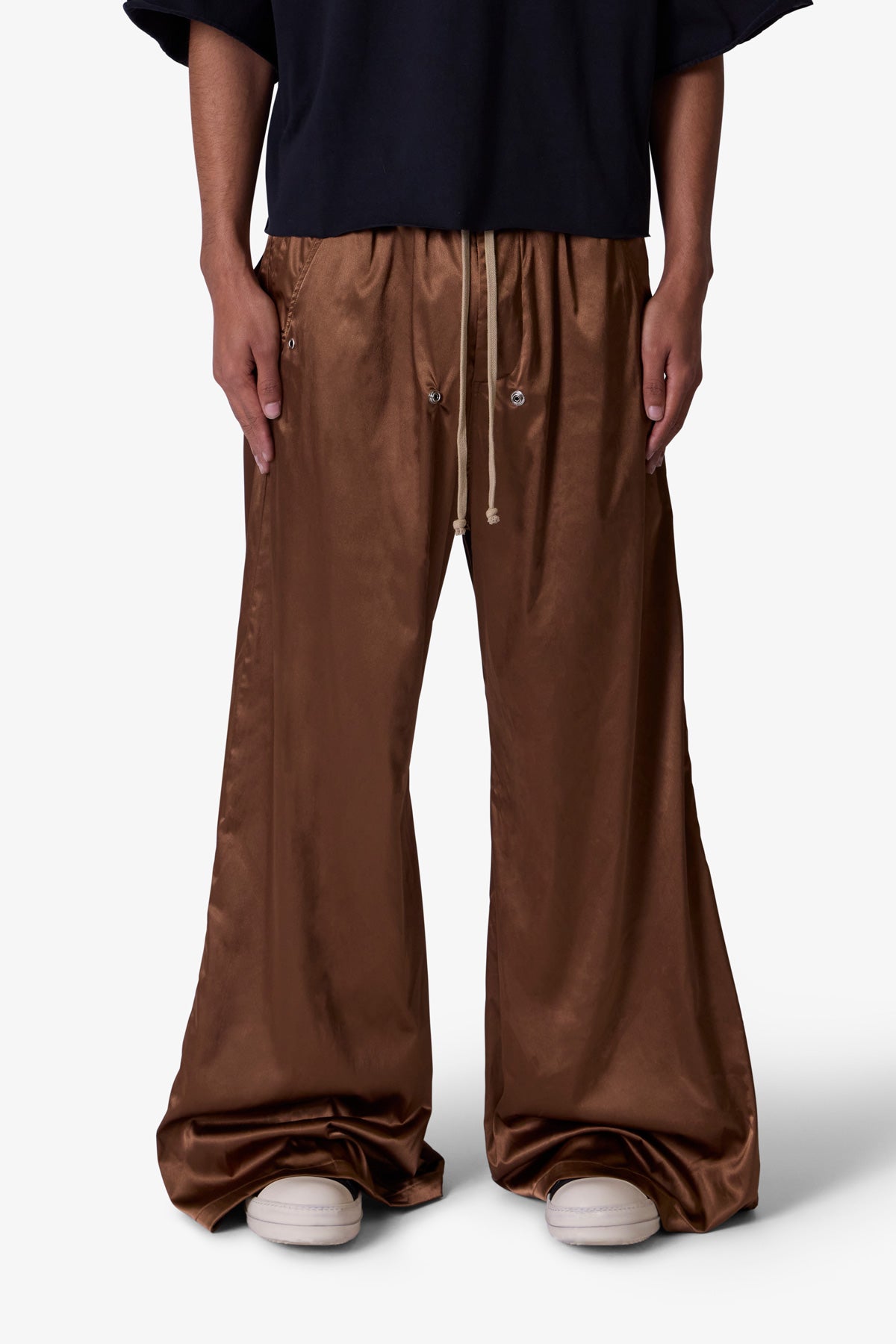 Cupro Rave Pants | Brown