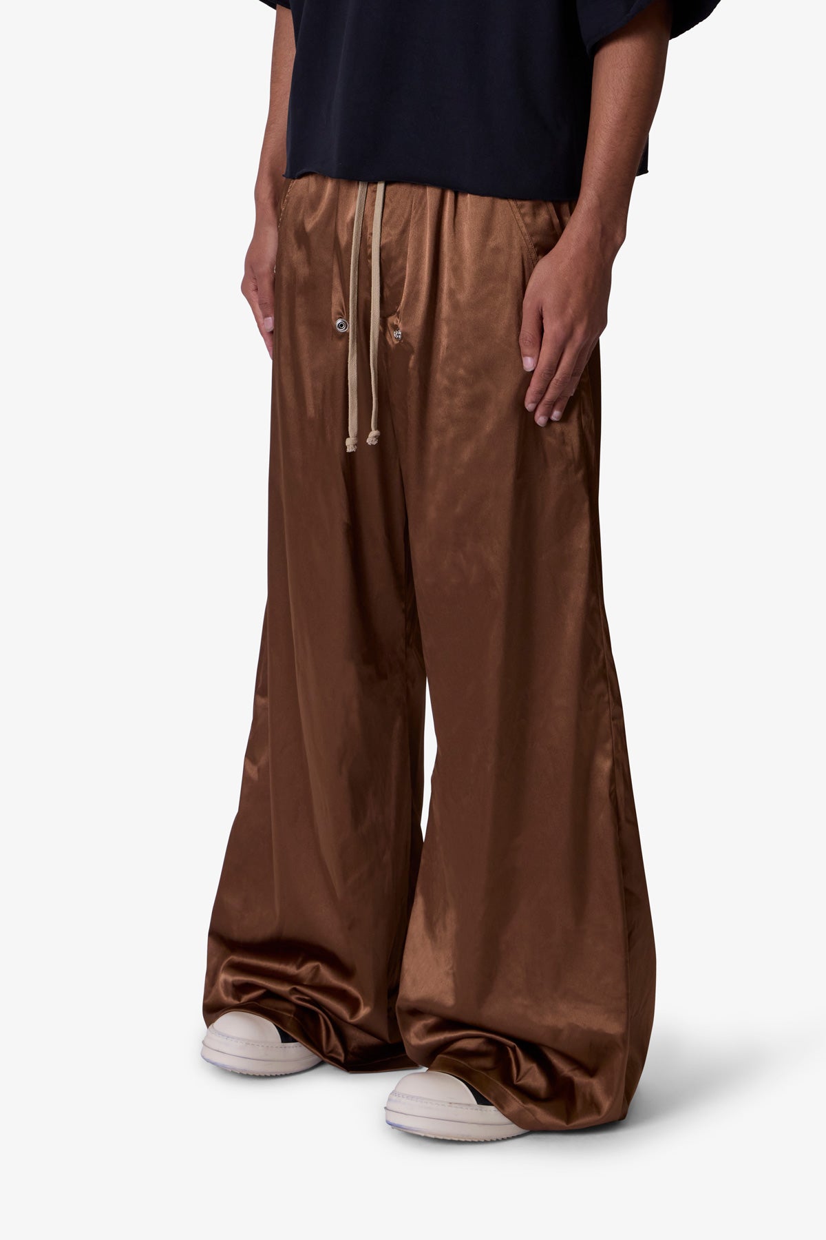 Cupro Rave Pants | Brown