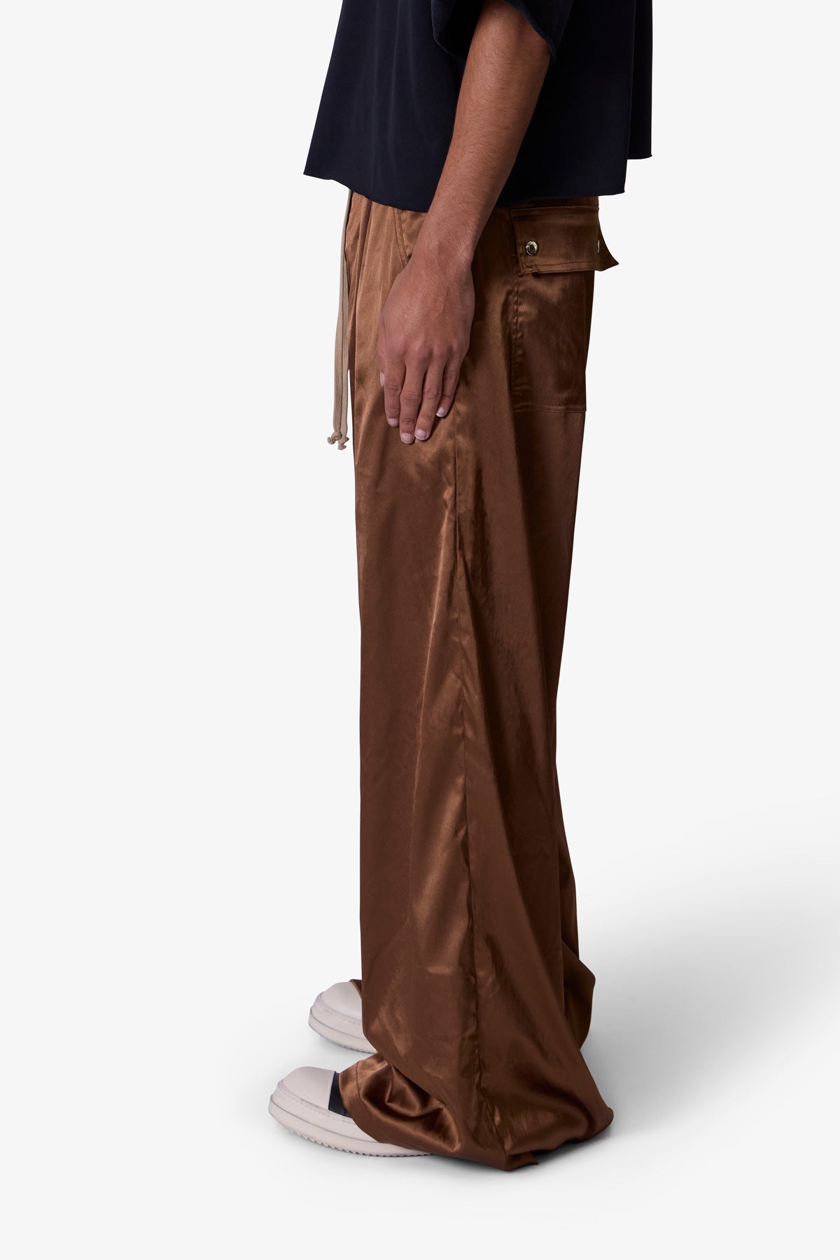 Cupro Rave Pants | Brown