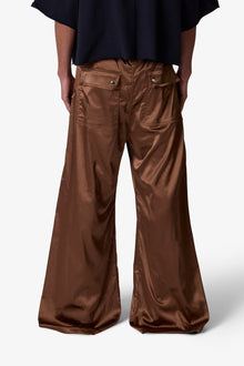 Cupro Rave Pants | Brown
