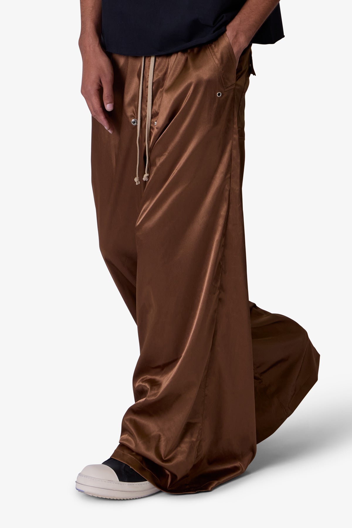 Cupro Rave Pants | Brown