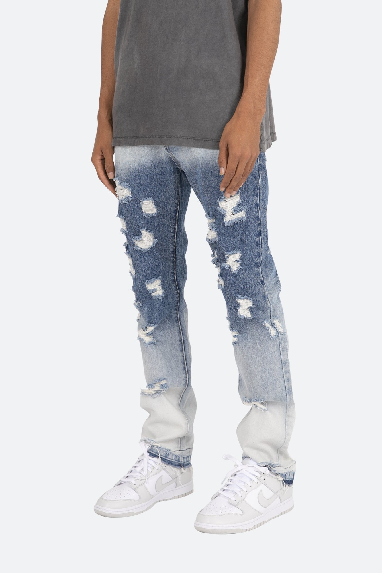D293 Straight Denim | Blue x Yellow