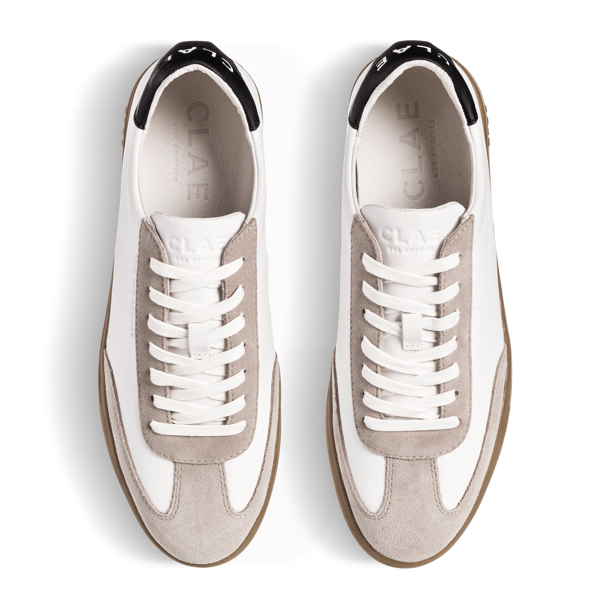 Unisex | Deane | White Leather Grey Dark Gum