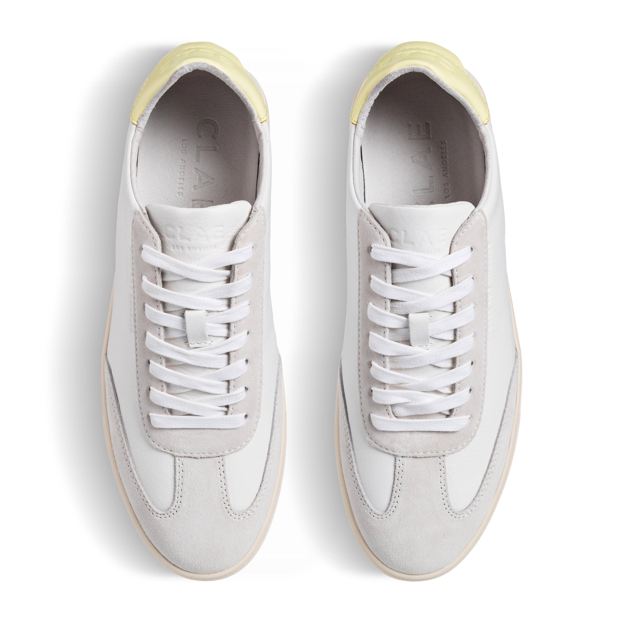 Unisex | Deane | White Leather Wax Yellow