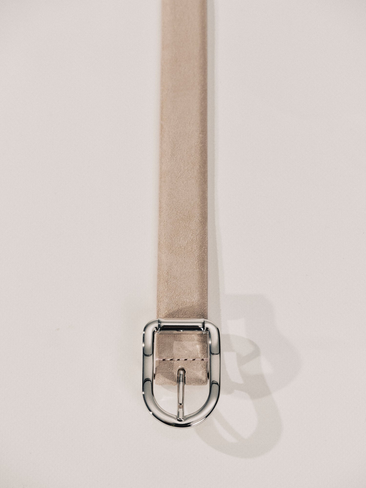 Mija Suede Belt | Blush & Silver