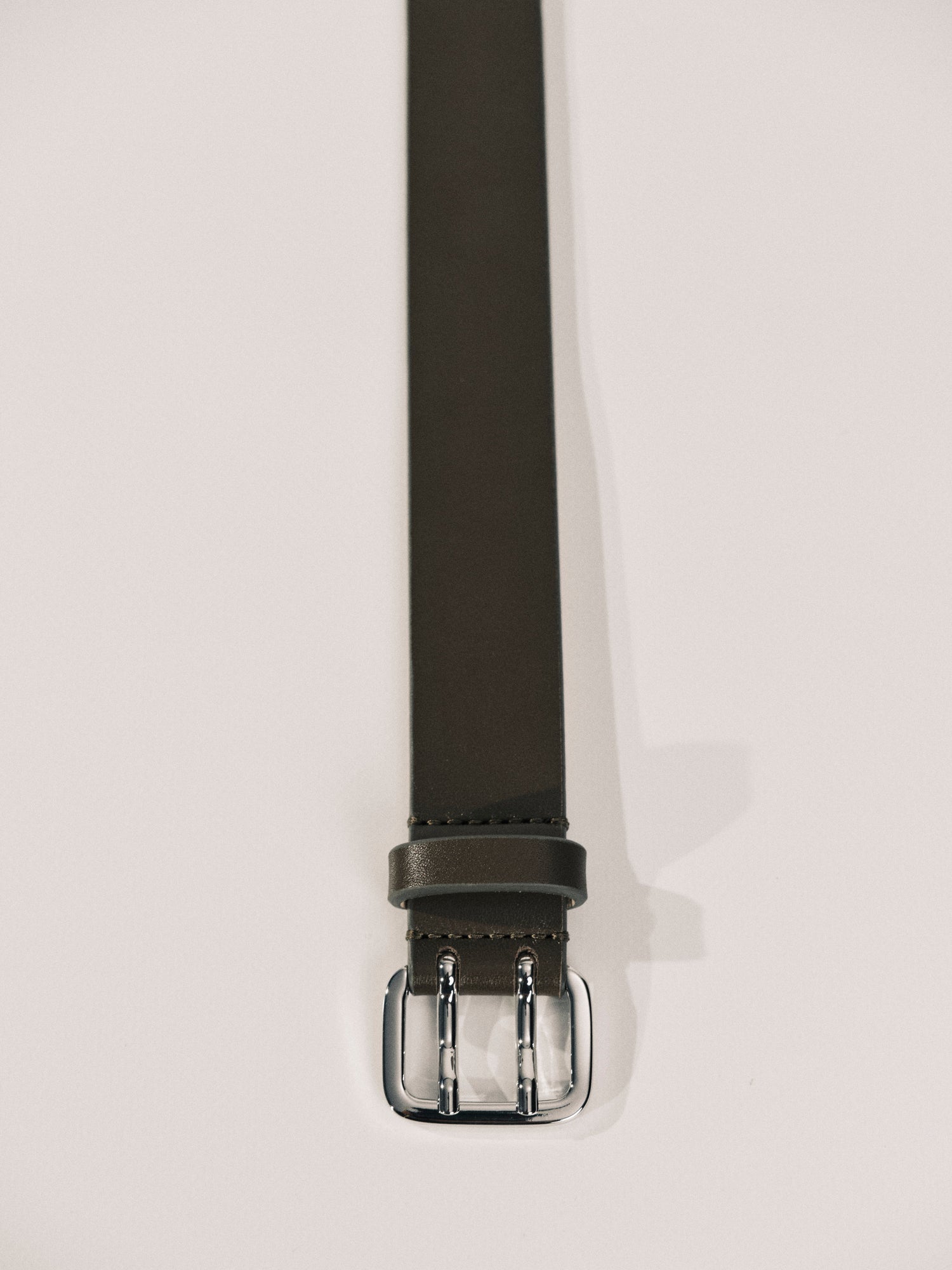 Mini Hutch Belt | Truffle & Silver