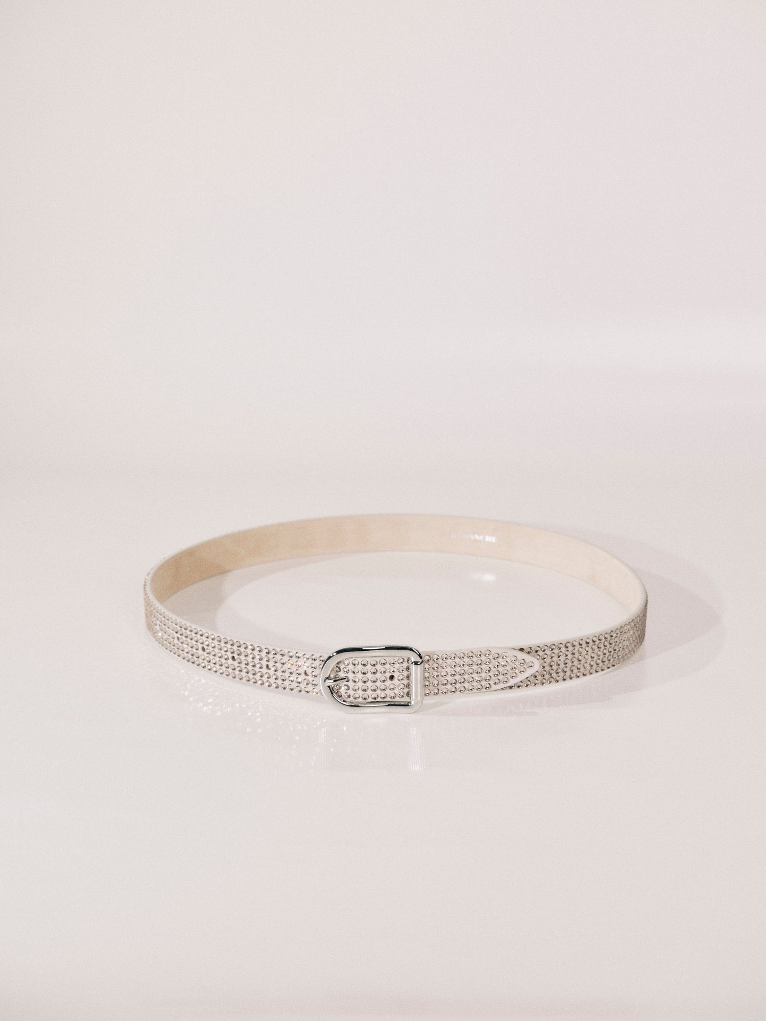Mija Hot Fix Belt | Ivory & Silver