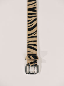 Mini Hutch Animal Belt | Zebra & Silver